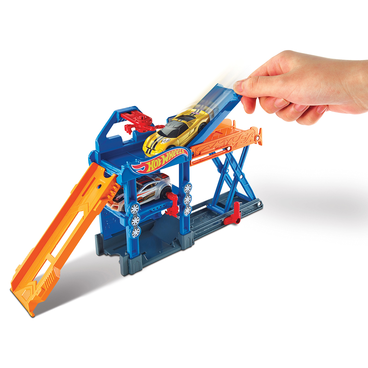 Hot Wheels Fold Out Playset Robo Lift Speed Shop