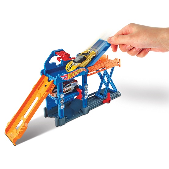 Hot Wheels Fold Out Playset Robo Lift Speed Shop