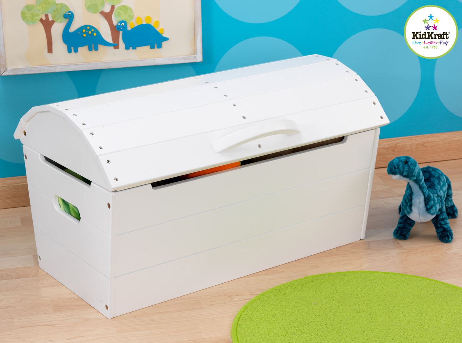 Kidkraft Kista Med Rundat Lock Vit