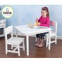 Aspen Table and 2 Chair Set - White