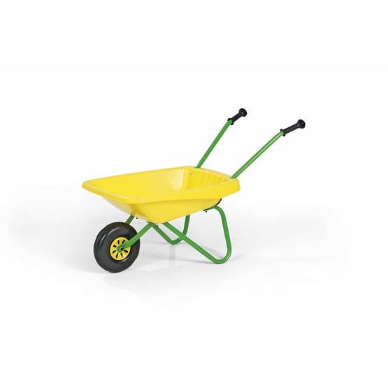 Rolly Toys - Wheelbarrow Yellow/Grön W. Plastic Bucket