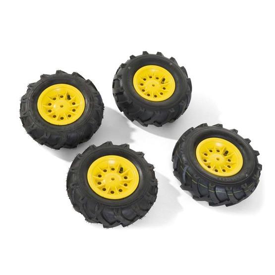 Rolly Toys - Pneumatic Wheels F. Tractors 2 X 310X95 - 2 X 325X110 - Yellow