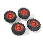 Rolly Toys - Pneumatic Wheels F. Tractors 2 X 310X95 - 2 X 325X110 Röd