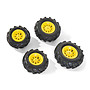 Rolly Toys - Pneumatic Wheels F. Tractors 2 X 260 - 2 X 325X110 Yellow 