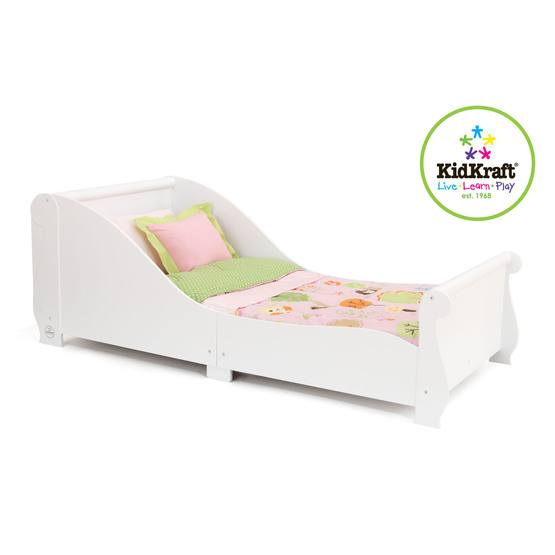 White Sleigh Toddler Bed