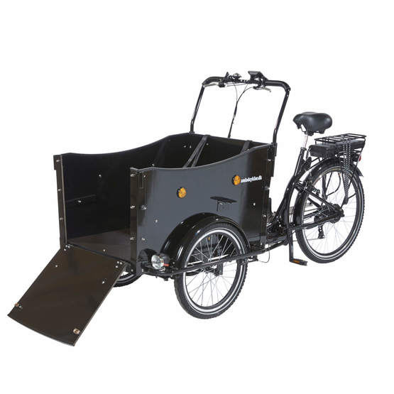 Amladcyklar El Lådcykel - Premium - Dog 80 % Monterad - Öppning Ramp