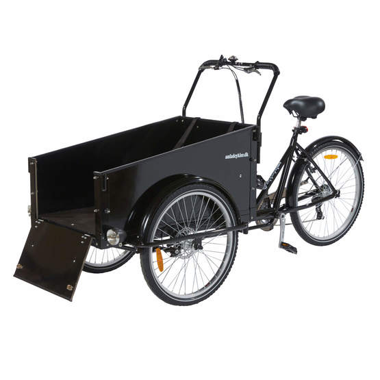 Amladcyklar El Lådcykel - Deluxe - Dog 80 % Monterad - Öppning Ramp