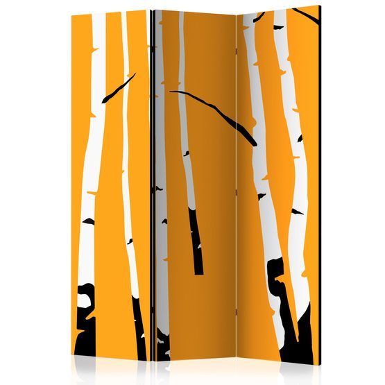 Artgeist Rumsavdelare – Birches On The Orange Background – 3 Delar