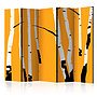 Rumsavdelare - Birches On The Orange Background
