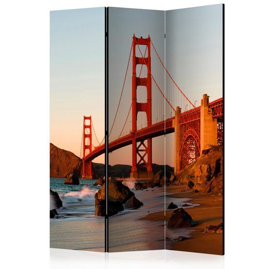 Artgeist Rumsavdelare – Golden Gate Bridge – Sunset San Francisco – 3 Delar