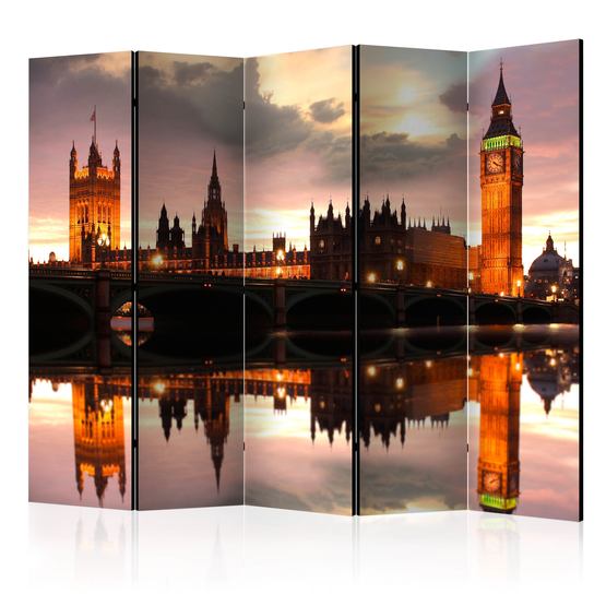 Artgeist Rumsavdelare – Big Ben In The Evening London II – 5 Delar
