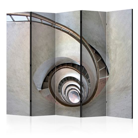 Artgeist Rumsavdelare – White Spiral Stairs II – 5 Delar