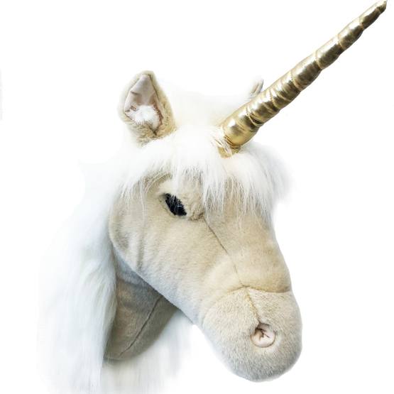 Brigbys - Djurhuvud - Beige Unicorn Head