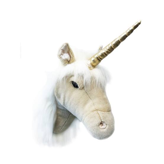Brigbys – Djurhuvud – Beige Unicorn Head