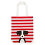 Catseye - Red Cotton Dog - Tote