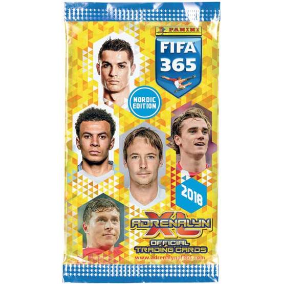 Fotbollskort - Paket Nordic Edition Panini Adrenalyn XL FIFA 365 2017-18