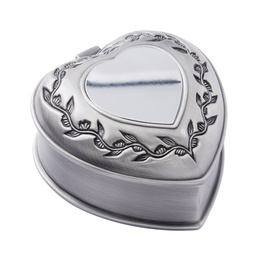 Dacapo Silver - Smyckeskrin Hjärta Med Gravyrplåt D 7Cm