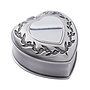 Dacapo Silver - Smyckeskrin Hjärta Med Gravyrplåt D 7Cm