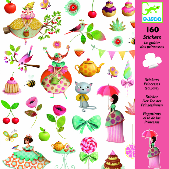 Djeco - Stickers - Princess Tea Party