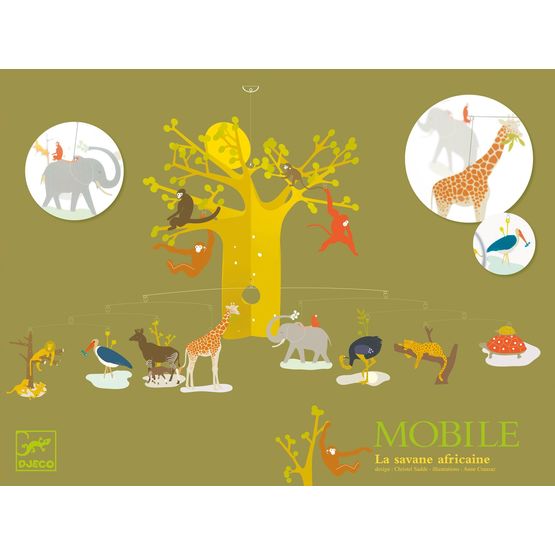 Djeco – Mobil – Afrikanska Savannen