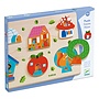 Djeco - Pussel - Relief Puzzle - Coucou-House, 6 pcs