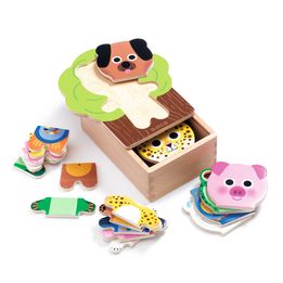 Djeco - Pussel - Wooden Puzzle - Arbramix 18 Delar