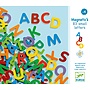 Djeco - 83 Small Wooden Magnet Letters