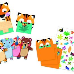 Djeco - Inbjudningskort Wild Animals 8 st