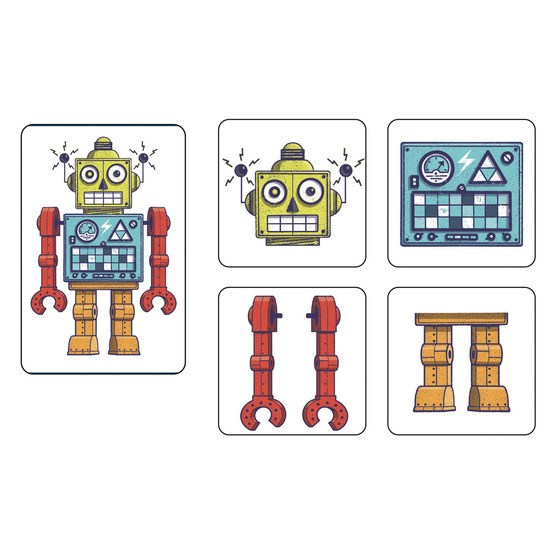 Djeco - Spel - Mémo Robots