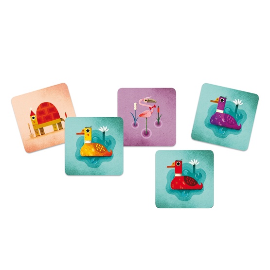 Djeco – Spel – Playing card Crazy ducks