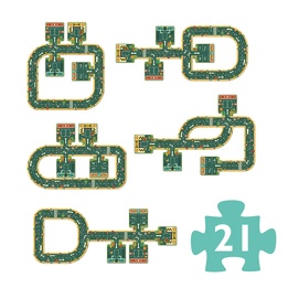 Djeco - Pussel - Road, 21 pcs