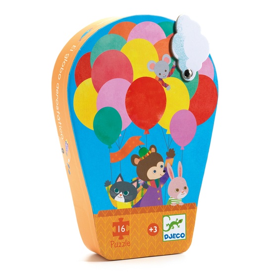 Djeco - Pussel - The hot air balloon, 16 pcs