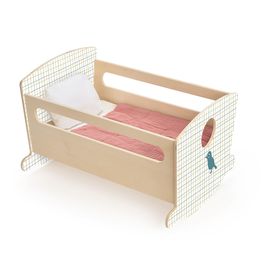 Djeco - Docktillbehör - Doll Rocking Bed Blue Night