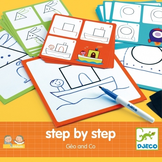 Djeco - Måla - Step By Step - Geo And Co