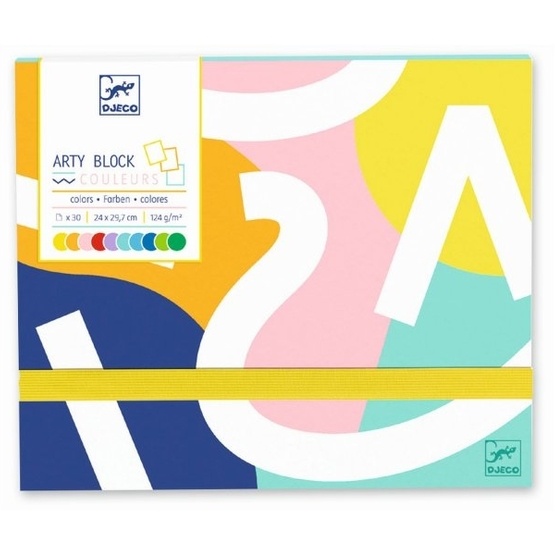 Djeco – Arty block colored paper