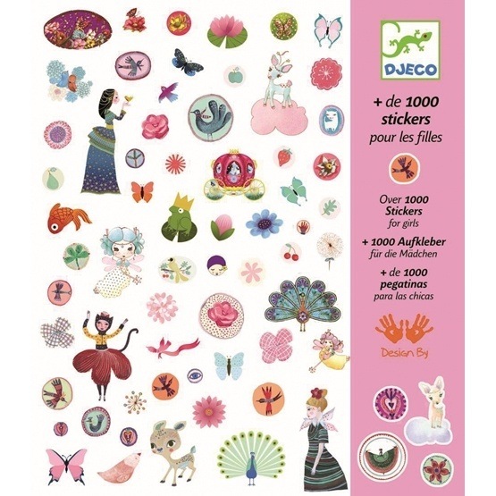 Djeco 1000 stickers for girls