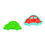 Djeco - Vehicles, 6 moulds + 6 stamps