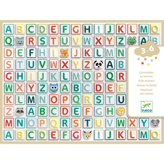 Djeco – Klistermärken – Alphabet stickers