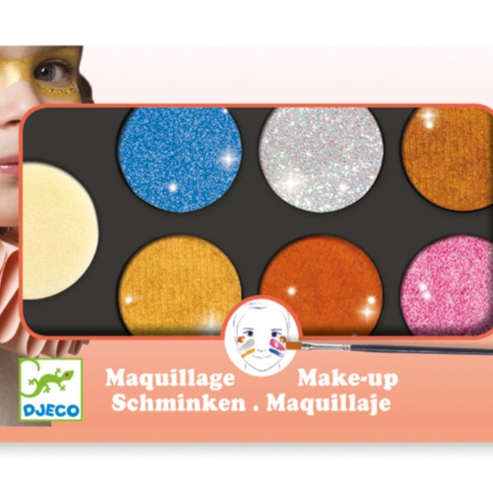 Djeco MakeUp, Paint Set Metallic Litenleker.se