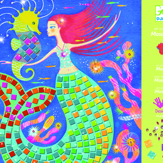 Djeco Pyssel Mosaic kits The mermaids´ song