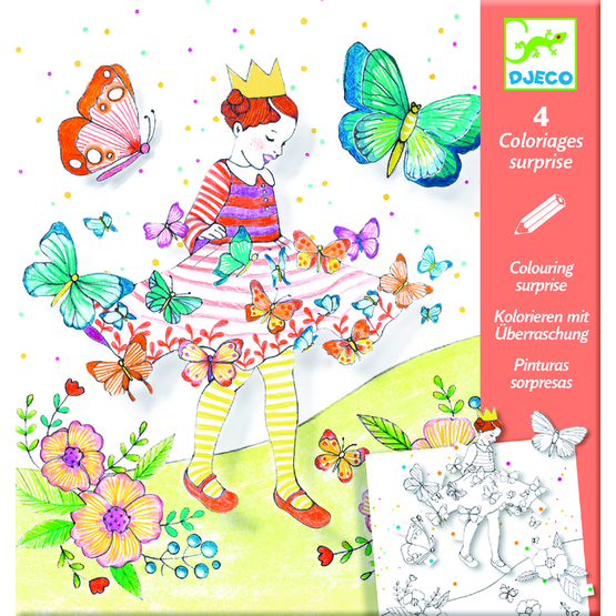 Djeco - Pyssel - Colouring, Lady Butterfly