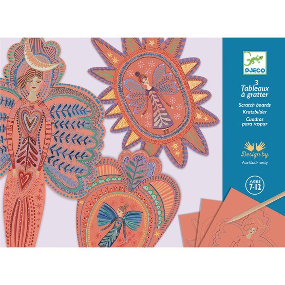 Djeco - Pyssel - Scratch Cards - Angels