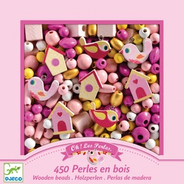 Djeco - Pärlor - Wooden Beads Birds