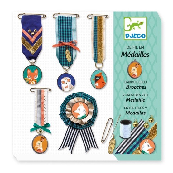 Djeco - Sewing - Brooches