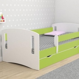 EuroToys - Juniorsäng Lime - låda och madrass 180x80 cm