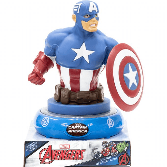Avengers – Captain America 3D Figur Nattlampa
