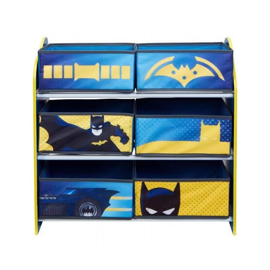 Batman - Batman Bokhylla Med 6 Korgar