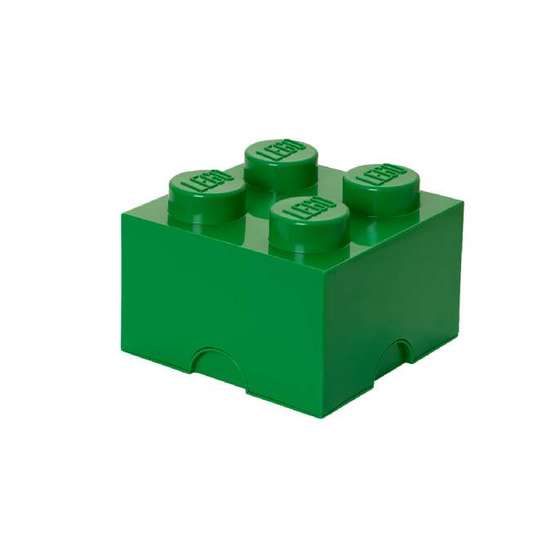 Lego Storage Lego Förvaringskloss 4 Pluttar Grön