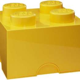 Lego Storage - Lego Förvaringskloss 4 Pluttar - Gul