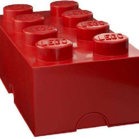 Lego Storage Lego Förvaringskloss 8 Pluttar Röd
